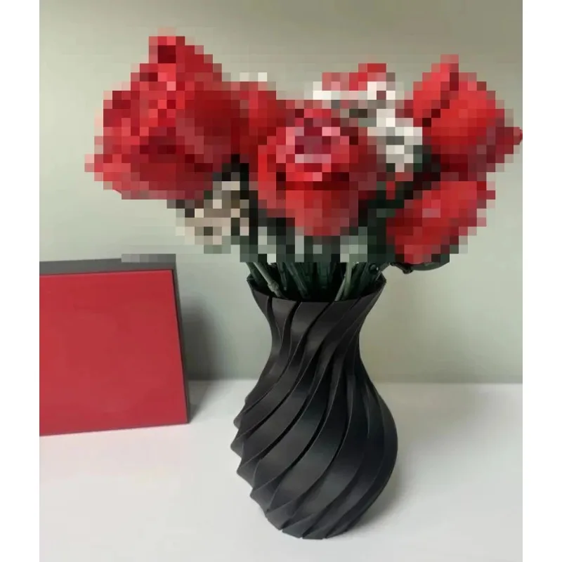 3D Printing Vase - 레고 꽃다발용 꽃병 1개, 장미꽃 꽃다발