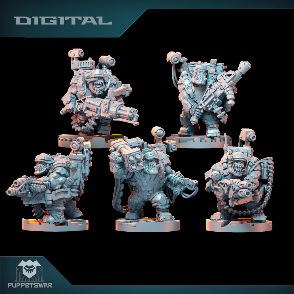 3D Printing Yourself - Orc Ultimate Badasses Squad, 녹색 피부
