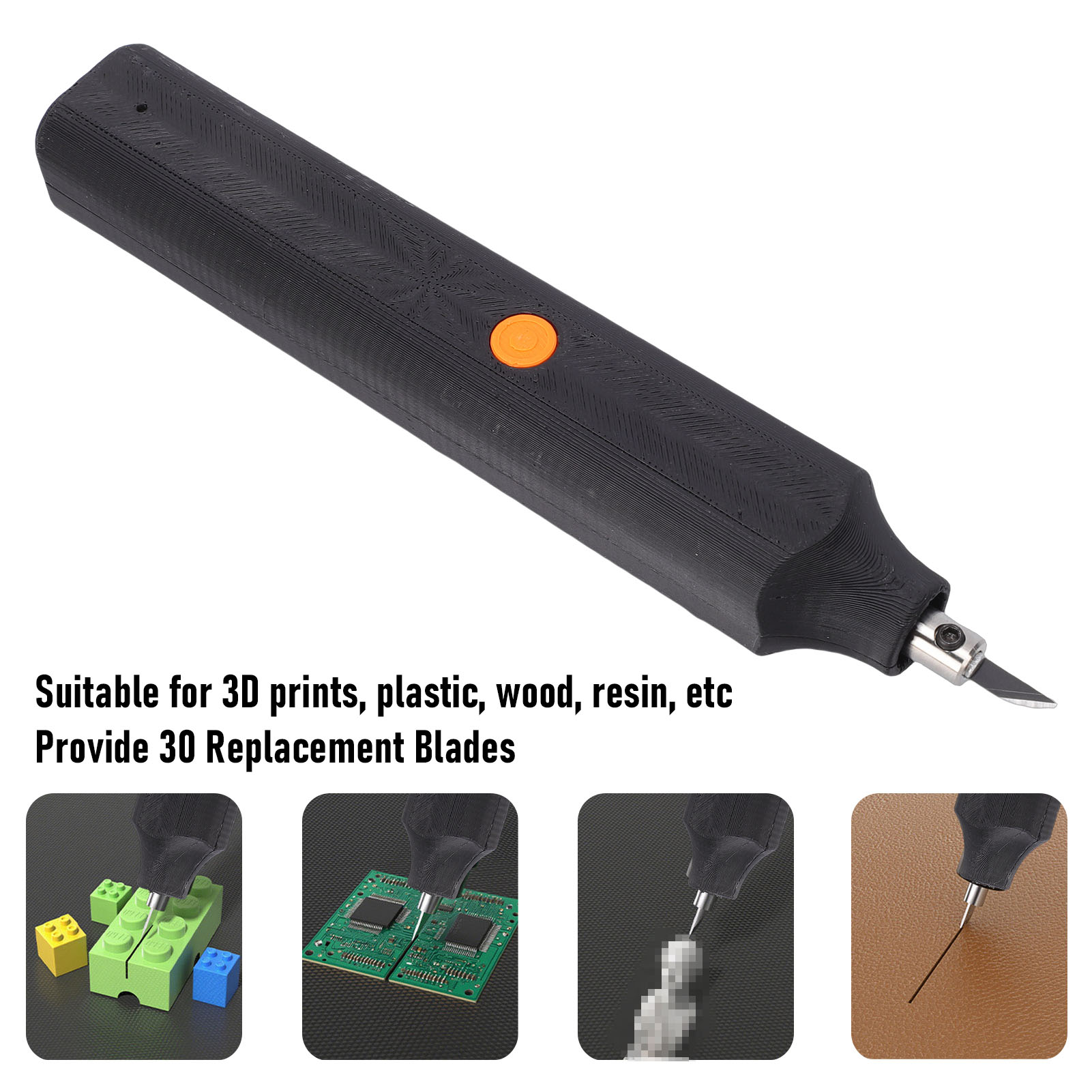 3D Printing Model - 40kHz 초음파 커터(30개 교체 블레이드 포함)