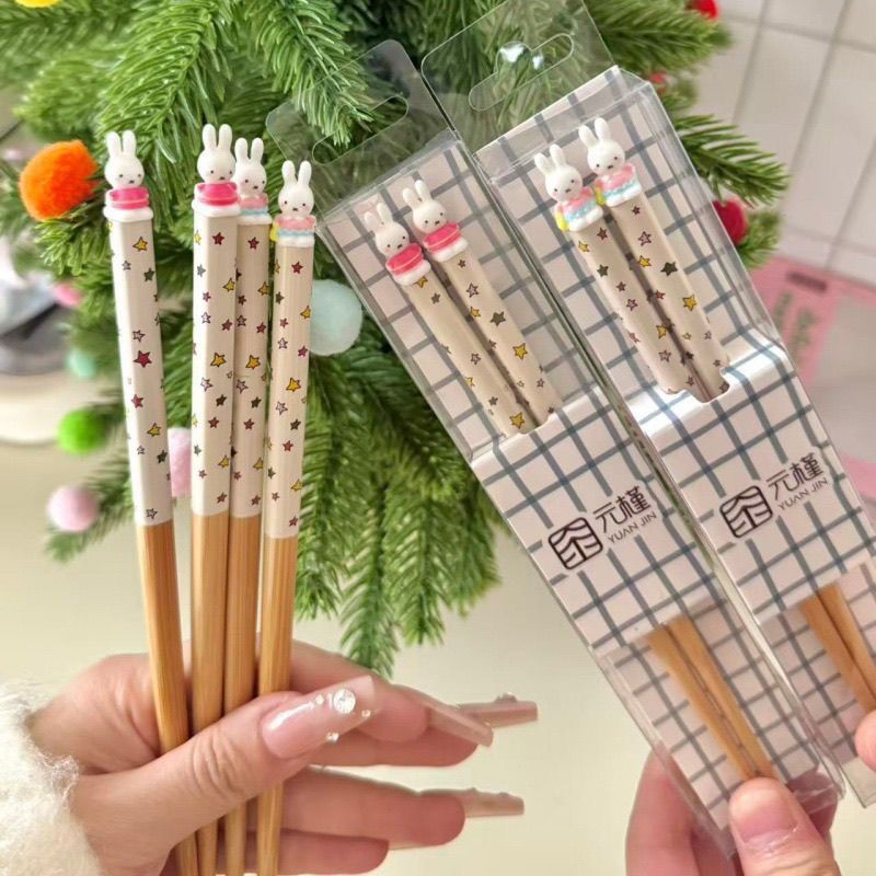 귀여운 미피 라이선스 대나무 젓가락 3D 토끼 장식 별 - 3D Printing Household Items 리뷰 및 가격