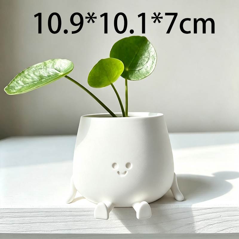 3D 프린팅 귀여운 스마일 페이스 화분, 창의적인 만화 - 3D Printing Vase 리뷰 및 가격