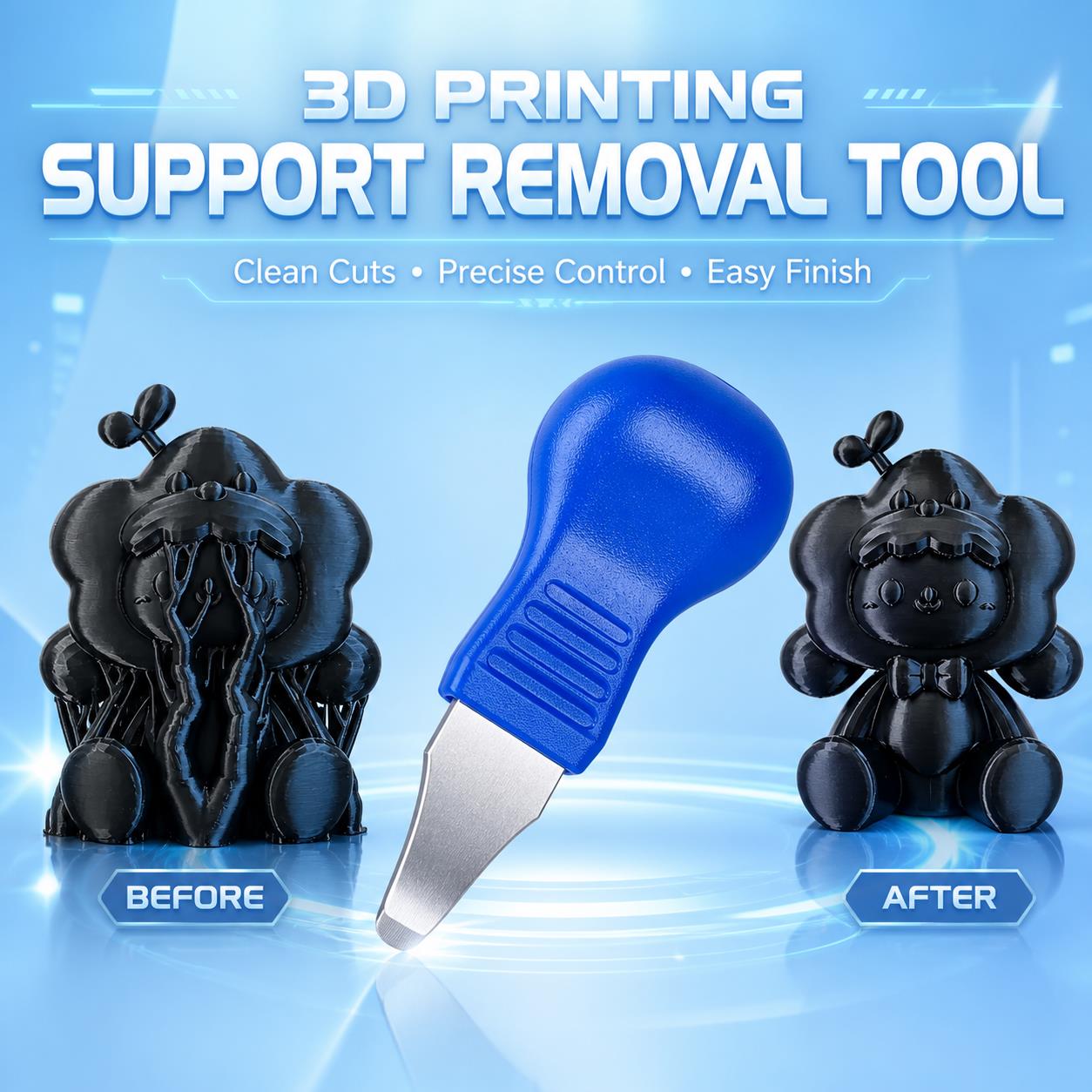 3D 프린트 후처리 키트, 광택 스프레이 또는 제거 도 - Print Removal Spatula 리뷰 및 가격
