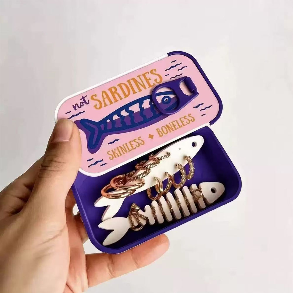 정어리 틴 쥬얼리 박스 3D 프린팅 목걸이 귀걸이 보관 - 3D Printing Jewellery 리뷰 및 가격
