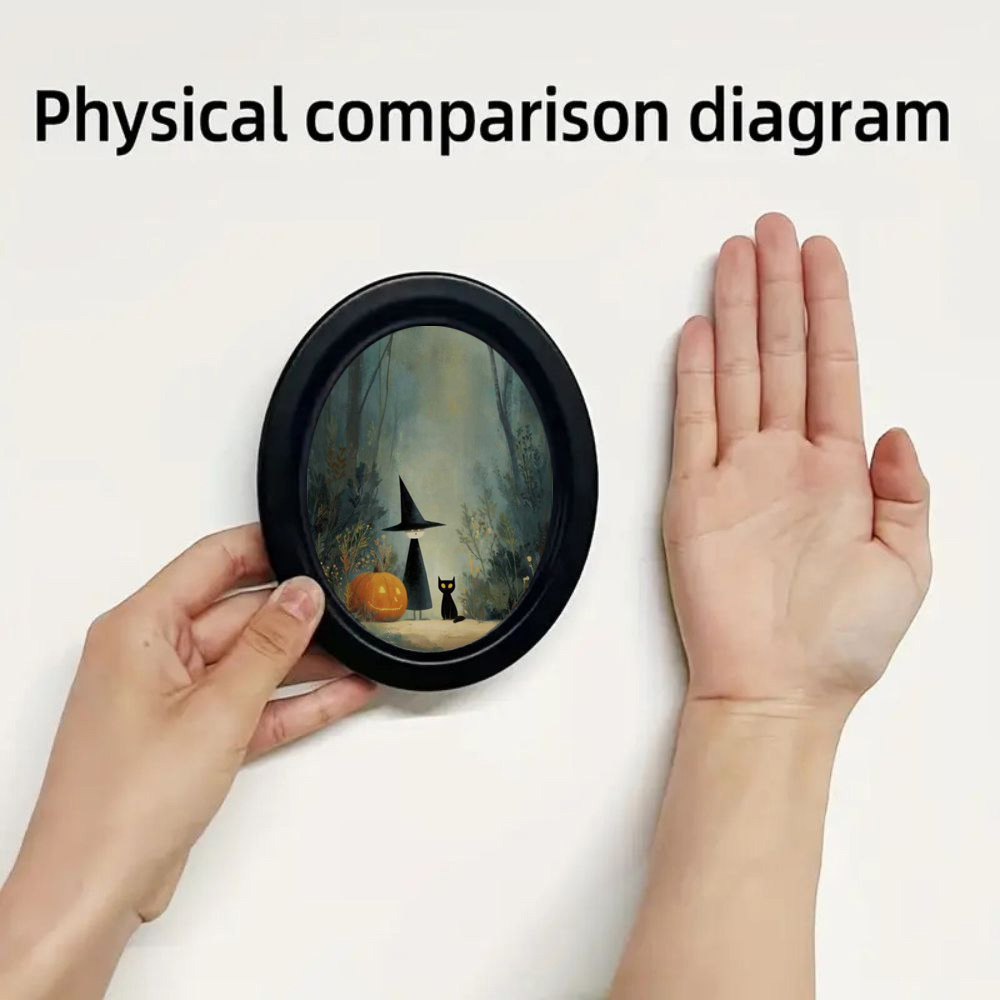 3D 빈티지 할로윈 마녀와 숲 속의 검은 고양이 벽화  - 3D Printing Household Items 리뷰 및 가격