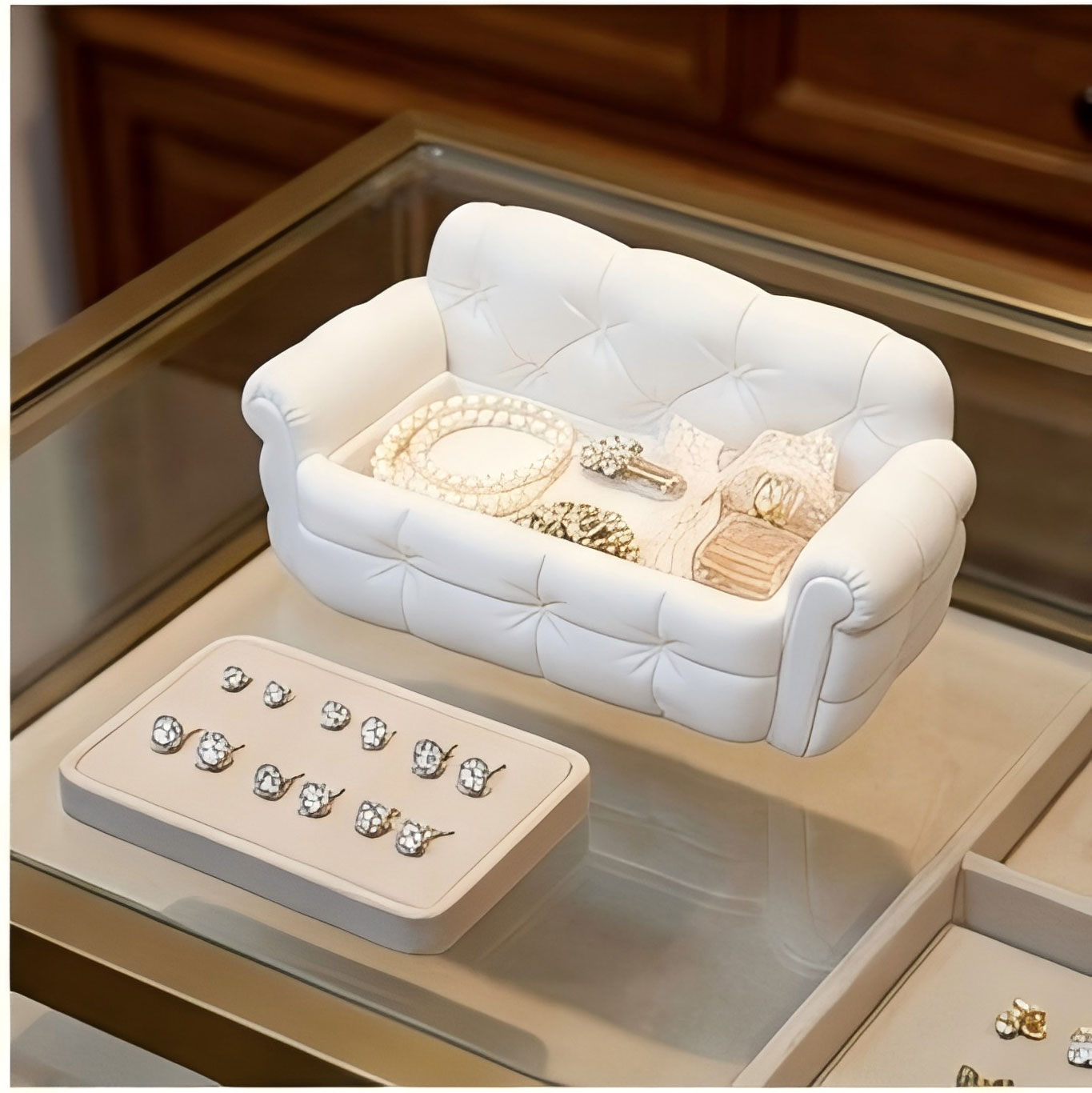 미니 소파 보석 보관 트레이 3D 프린팅 귀여운 소파  - 3D Printing Jewellery 리뷰 및 가격