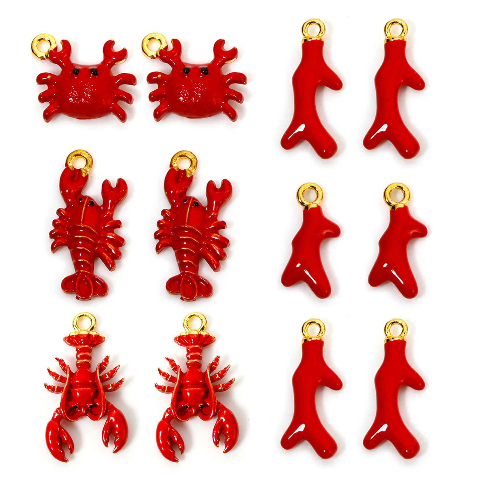 10 PCs 아연 기반 합금 오션 쥬얼리 매력 Diy  - 3D Printing Jewellery 리뷰 및 가격