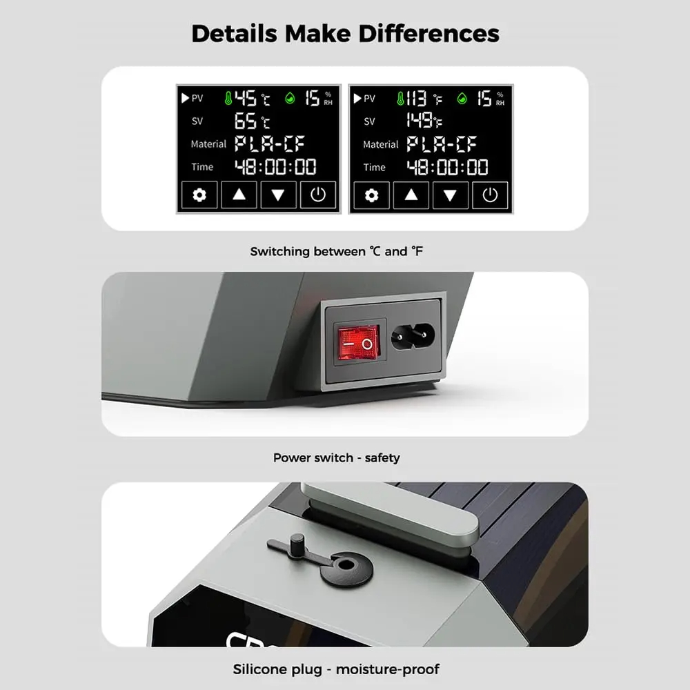 Creality Space Pi 필라멘트 건조기 360 - 3D Printing Grinder 리뷰 및 가격