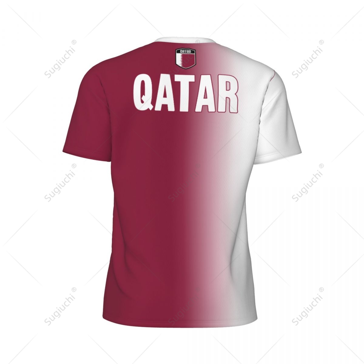 스포츠 메쉬 티셔츠 카타르 국기 러닝 자전거 축구 테니 - 3D Printing Qatar 리뷰 및 가격