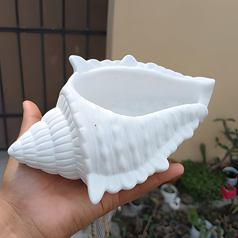 DIY 3D 조가비 모양의 실리콘 양초 금형 다육 화분 - 3D Printing Vase 리뷰 및 가격