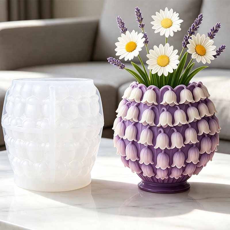 3D 은방울꽃 화병 실리콘 몰드 DIY 펜 홀더 화분  - 3D Printing Vase 리뷰 및 가격