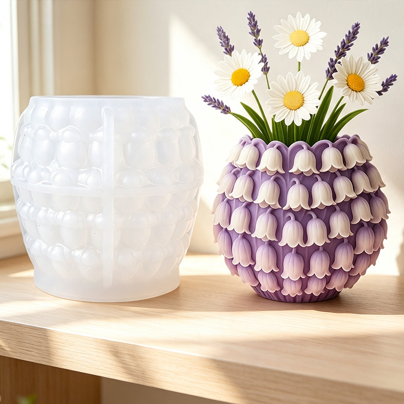 3D 은방울꽃 화병 실리콘 몰드 DIY 펜 홀더 화분  - 3D Printing Vase 리뷰 및 가격