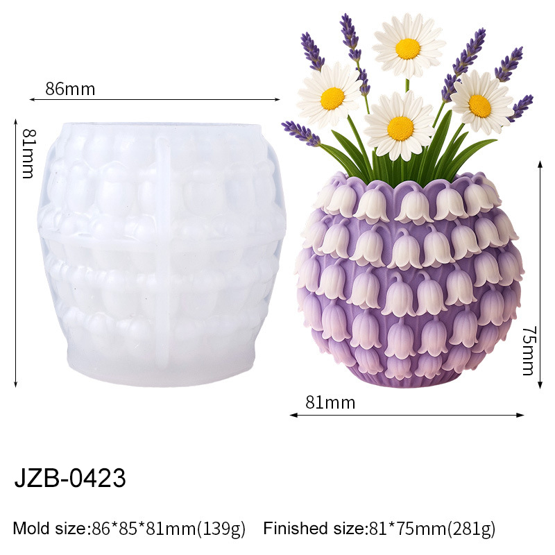 3D 은방울꽃 화병 실리콘 몰드 DIY 펜 홀더 화분  - 3D Printing Vase 리뷰 및 가격