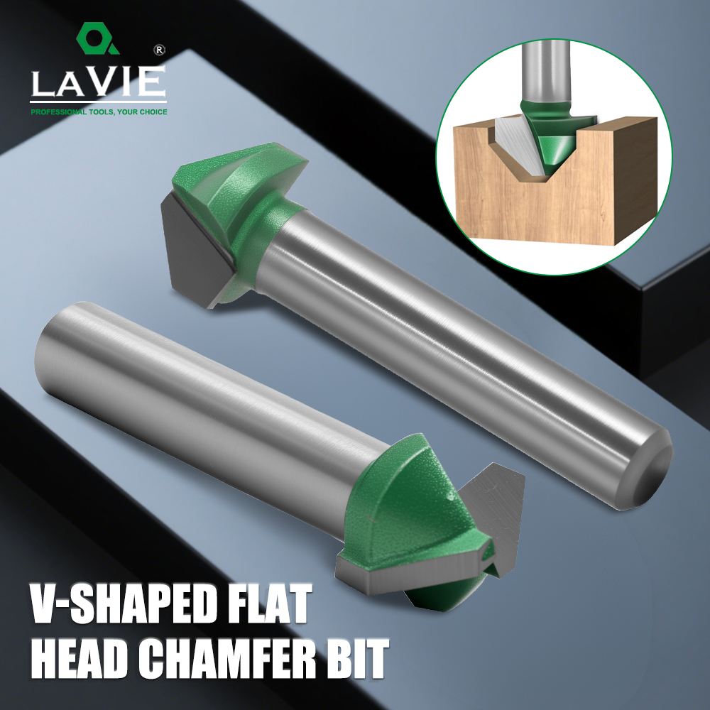 LAVIE 1개 목재용 플랫 V-비트 - 6mm 1/4 - 3D Printing Online 리뷰 및 가격