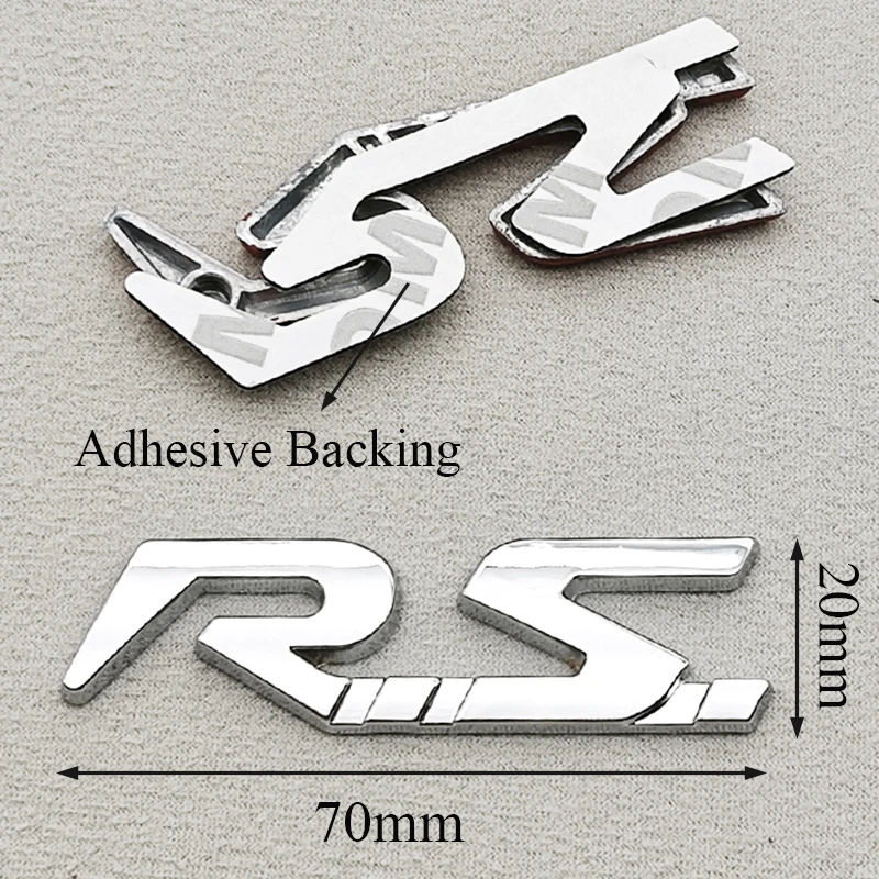 3D 메탈 RS 로고 자동차 리어 트렁크 프론트 그릴  - 3D Printing Online 리뷰 및 가격
