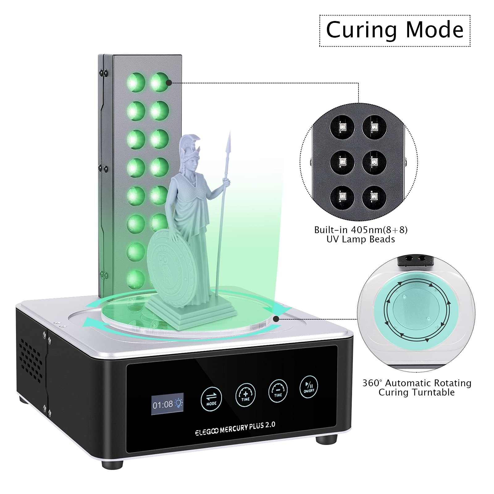 ELEGOO Plus 2.0 세척 및 경화 스테이션 세 - 3D Printing Model 리뷰 및 가격