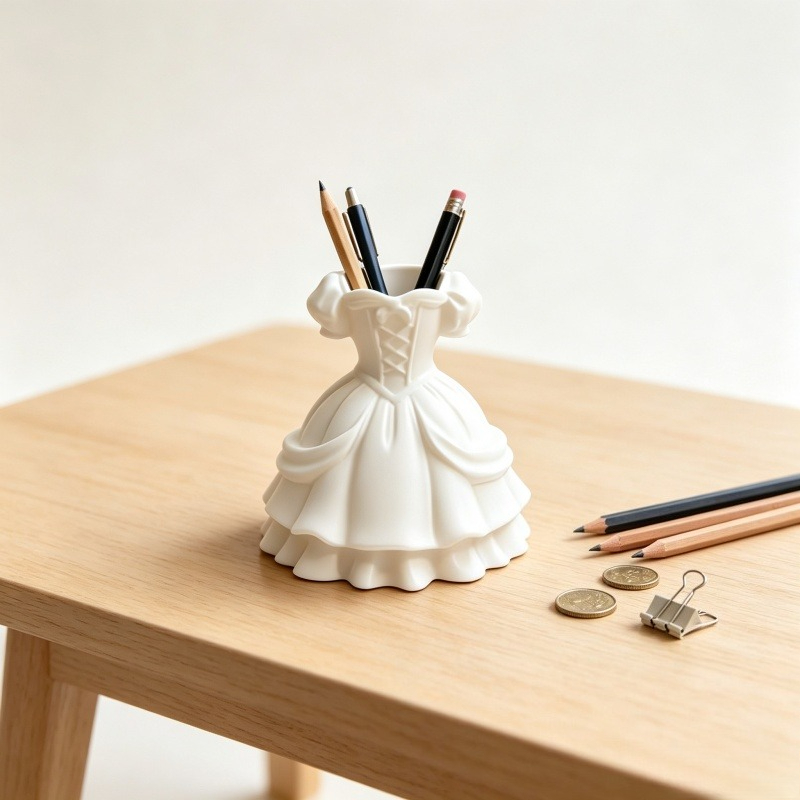 3D 프린팅 화이트 프린세스 로리타 드레스 펜 홀더 레 - 3D Printing Vase 리뷰 및 가격
