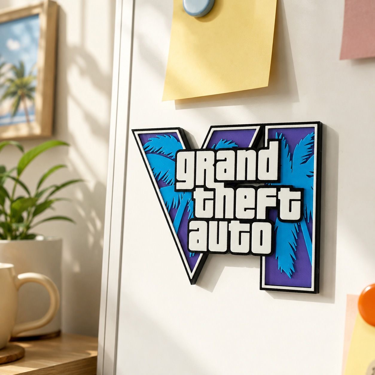 GTA6 3D 프린팅 로고 자석 스티커 냉장고 자석 G - 3D Printing Yourself 리뷰 및 가격