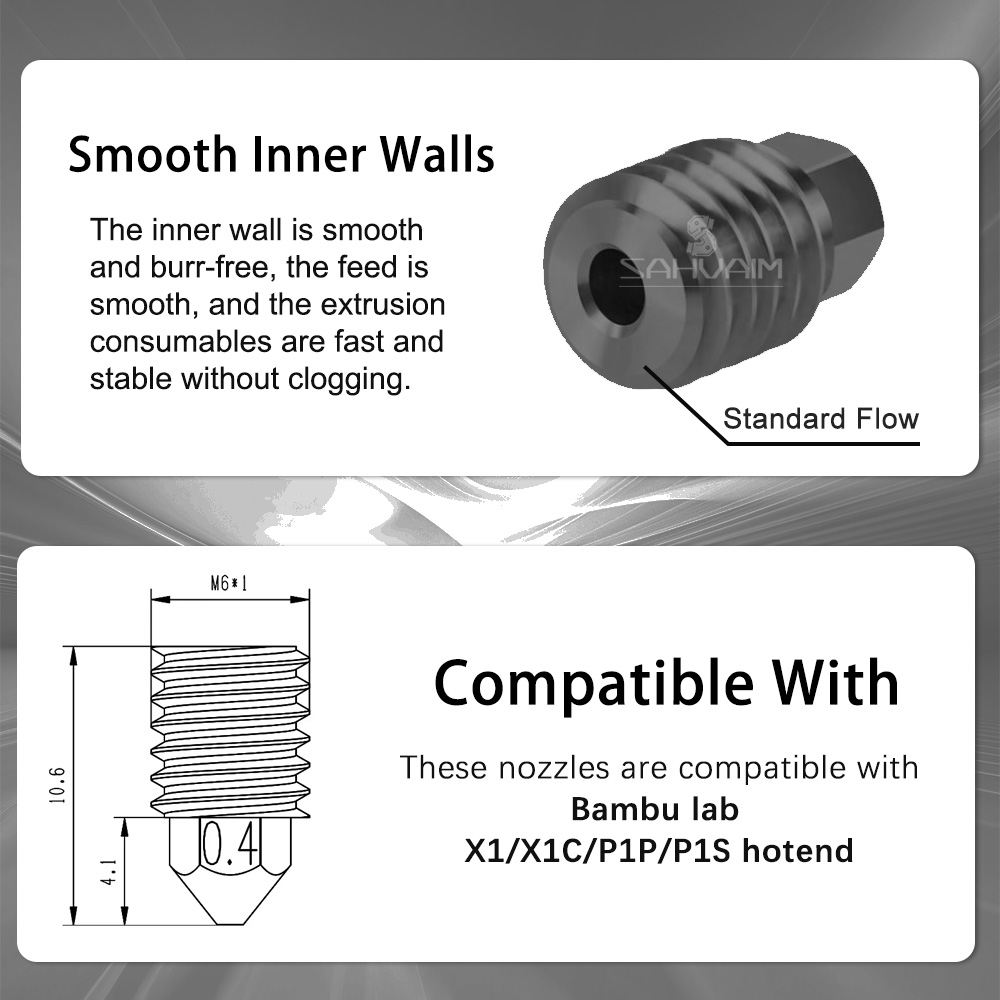 3D 프린터 노즐 0.2mm 0.4mm Bambu La - 3D Printing X1 Carbon 리뷰 및 가격