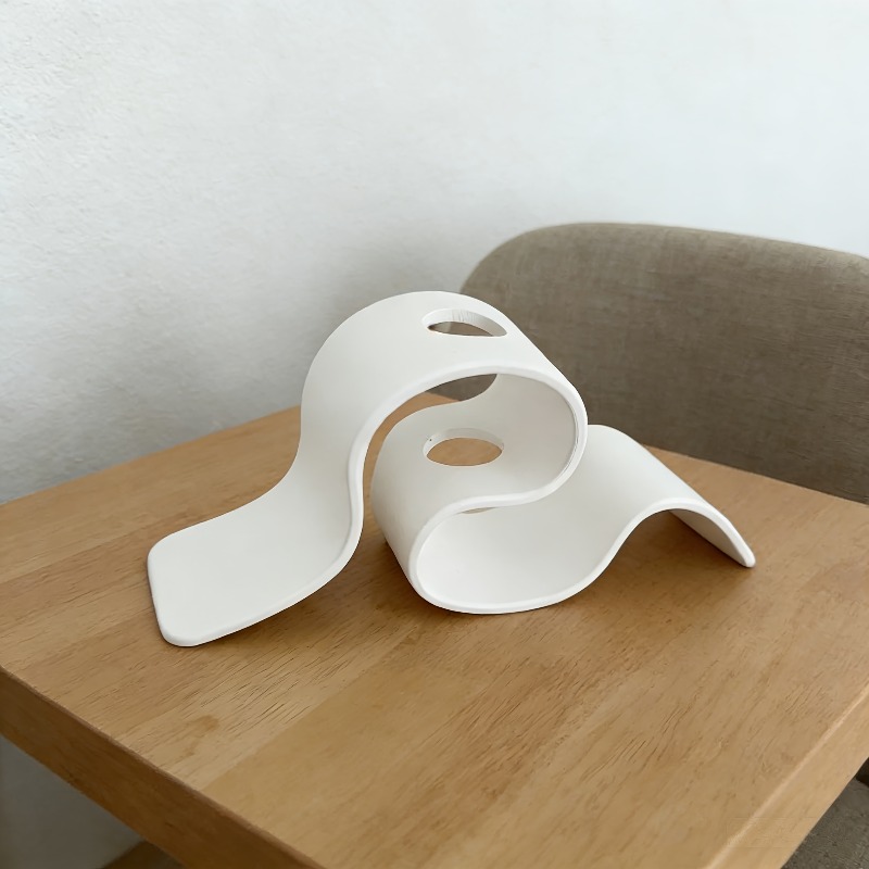 1pc 현대 미니멀리스트 곡선형 3D 인쇄 꽃병 크리  - 3D Printing Vase 리뷰 및 가격